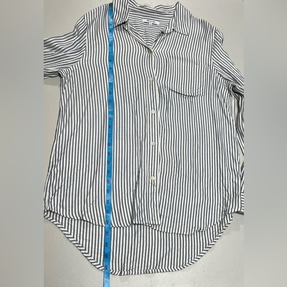 MADEWELL Classic Ex-boyfriend Stripe Shirt In Blue Moon - Picture 10 of 11